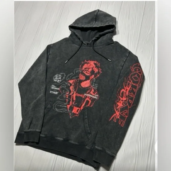 Corpse Husband Miss You SZ M black acid wash Hoodie unisex 100% cotton like New